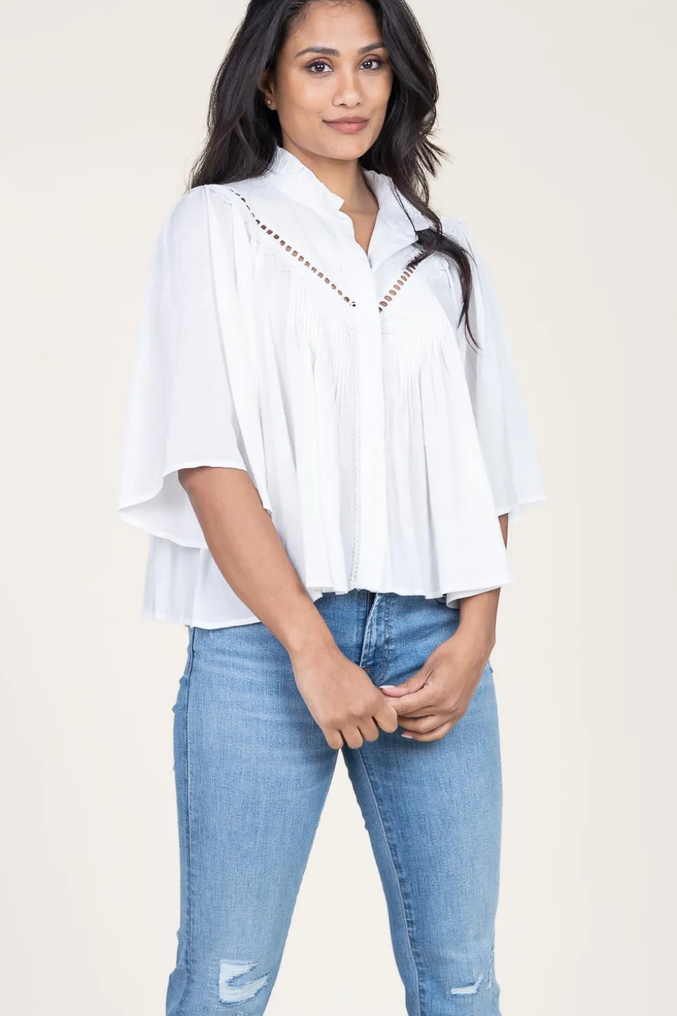 Outlet Suncoo Openwork Blouse Love | White... | | Little Soho