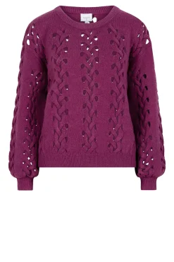 Best Sale Dante 6 Openwork Calble Sweater Gennia | Purple... | | Little Soho