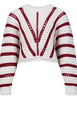 Clearance ba&sh Openwork Cotton Sweater Gardy | Natural... | | Little Soho