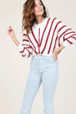 Clearance ba&sh Openwork Cotton Sweater Gardy | Natural... | | Little Soho