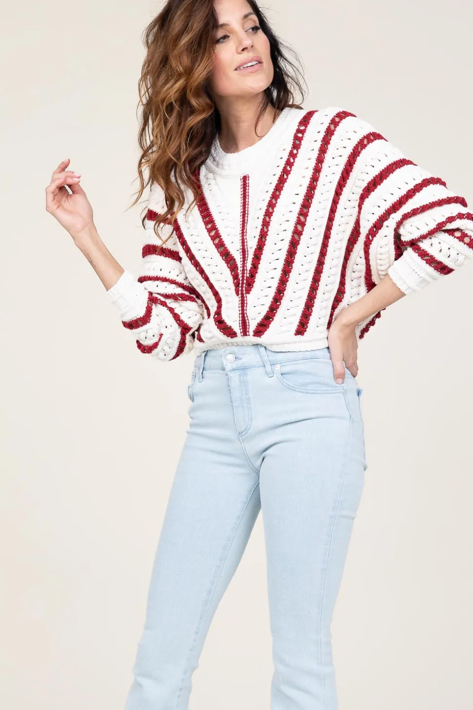 Clearance ba&sh Openwork Cotton Sweater Gardy | Natural... | | Little Soho