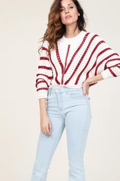 Clearance ba&sh Openwork Cotton Sweater Gardy | Natural... | | Little Soho