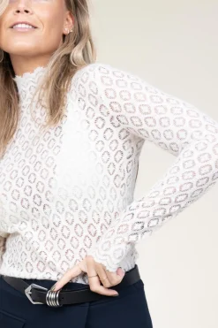 Best Sale Dante 6 Openwork Jacquard Top Como | Natural... | | Little Soho