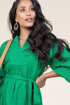 Fashion Barong Barong Oval Earrings Nilofar | Green... | | Little Soho