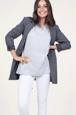 Cheap Co'Couture Oversized Logo T-Shirt Outline | Grey... | | Little Soho
