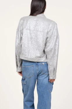 Clearance IRO Oversized Metallic Jacket Suzel | Silver... | | Little Soho
