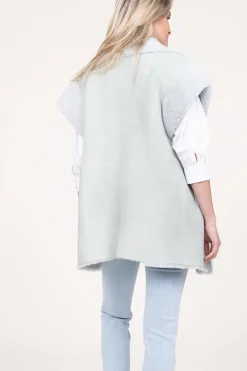 Best Alter Ego Oversized Reversible Lammy Waistcoat Cheryl | Green... | | Little Soho