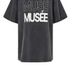 Store Copenhagen Muse Oversized T-Shirt With Logo Muse | Black... | | Little Soho