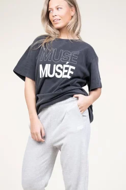 Store Copenhagen Muse Oversized T-Shirt With Logo Muse | Black... | | Little Soho