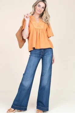 Clearance 7 For All Mankind Palazzo Jeans Dojo L34 | Blue... | | Little Soho