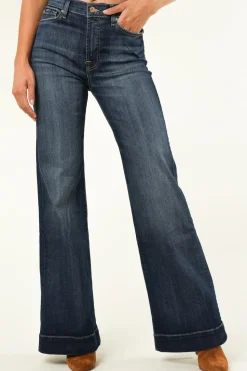 Clearance 7 For All Mankind Palazzo Jeans Dojo L34 | Blue... | | Little Soho