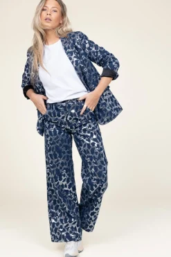 Outlet Co'Couture Pants With Sequins Segal | Blue... | | Little Soho