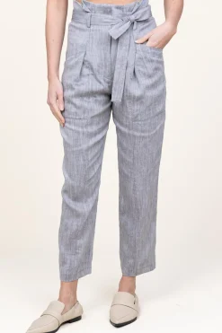 Best Sale IRO Paperbag Pants In Linen Blend Zinah | Grey... | | Little Soho