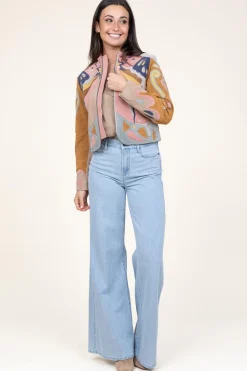 Outlet Berenice Patchwork Suede Jacket Varina | Camel... | | Little Soho