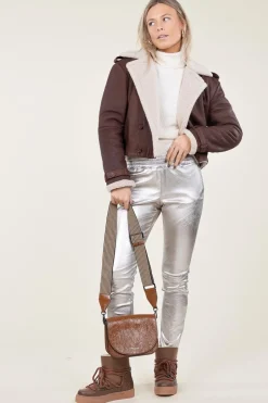 New Gianni Chiarini Patent Leather Crossbody Bag Tara | Camel... | | Little Soho