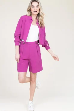 Online Liu Jo Pinstripe Bermuda Short Trapani | Purple... | | Little Soho