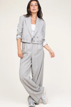 Sale Aaiko Pinstripe Trousers Saba | Beige... | | Little Soho
