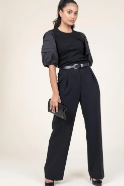 Store Second Female Pleated Trousers Fique | Black... | | Little Soho