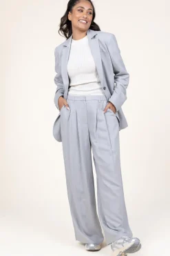 Online Herskind Pleated Trousers In Linenblend Lotus | Grey... | | Little Soho