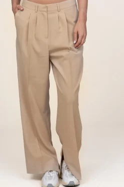 Cheap Herskind Pleated Trousers With Slit Rupert | Beige... | | Little Soho