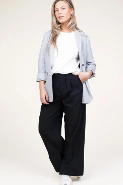 Discount Herskind Pleated Trousers With Slit Rupert | Black... | | Little Soho