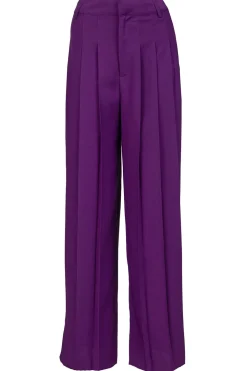 Fashion ba&sh Plisse Trousers Miley | Purple... | | Little Soho
