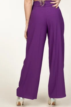 Fashion ba&sh Plisse Trousers Miley | Purple... | | Little Soho