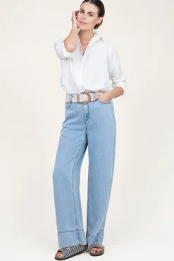 Cheap Moment Amsterdam Poplin Boyfriend Blouse Iconic | White... | | Little Soho