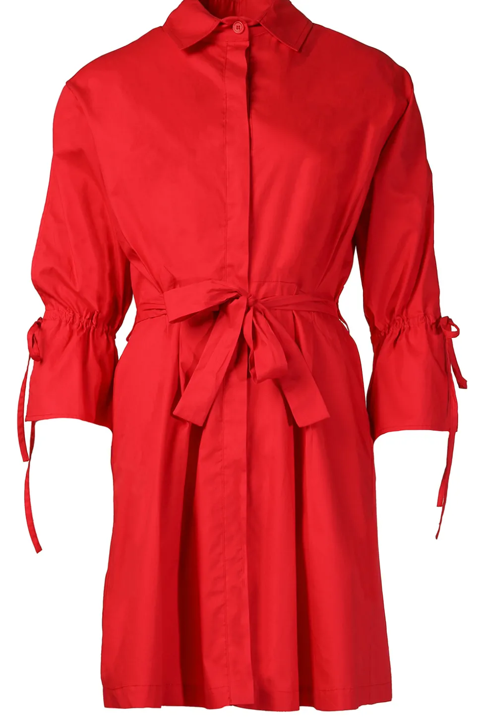 Outlet Liu Jo Poplin Button Through Dress With Pockets Valderice | Red... | | Little Soho