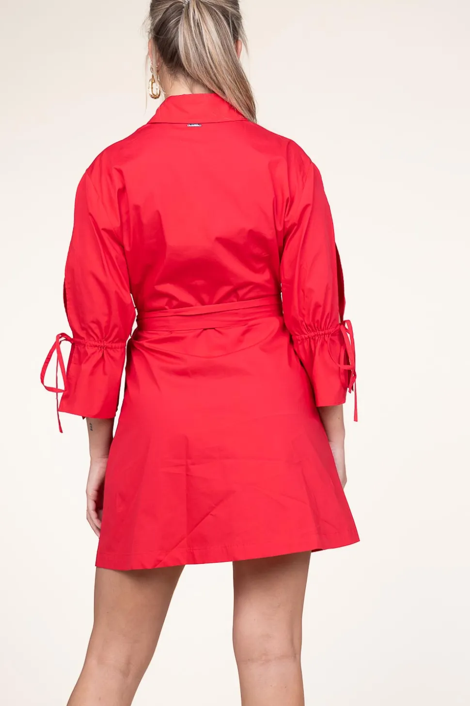 Outlet Liu Jo Poplin Button Through Dress With Pockets Valderice | Red... | | Little Soho