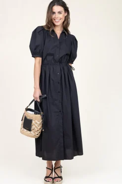 Best Sale Liu Jo Poplin Button Through Dress With Pockets Paceco | Black... | | Little Soho