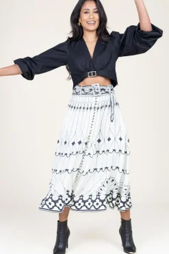 Cheap Twinset Poplin Cropped Top Zoela | Black... | | Little Soho