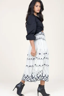 Cheap Twinset Poplin Cropped Top Zoela | Black... | | Little Soho