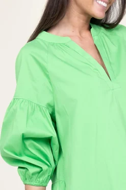 Cheap Devotion Poplin Dress Izoldi | Green... | | Little Soho
