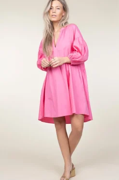 Online Devotion Poplin Dress Izoldi | Pink... | | Little Soho