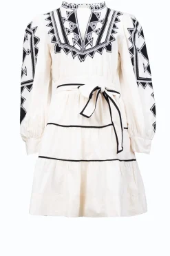 Online Scarlett Poppies Poplin Dress With Embroidery Amalie | Natural... | | Little Soho