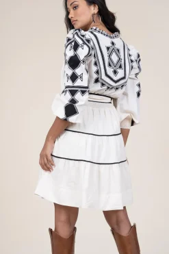 Online Scarlett Poppies Poplin Dress With Embroidery Amalie | Natural... | | Little Soho