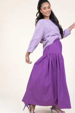 Cheap Antik Batik Poplin Maxi Skirt Pop | Purple... | | Little Soho