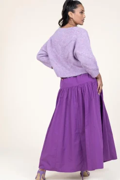 Cheap Antik Batik Poplin Maxi Skirt Pop | Purple... | | Little Soho
