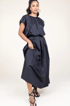 Flash Sale Devotion Poplin Maxi Skirt With Pockets Kelly | Black... | | Little Soho