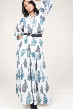 Best Antik Batik Poplin Maxi Skirt With Print Muguet | White... | | Little Soho