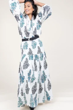 Best Antik Batik Poplin Maxi Skirt With Print Muguet | White... | | Little Soho