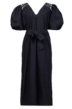 Cheap Scarlett Poppies Poplin Midi Dress Trophelia | Black... | | Little Soho