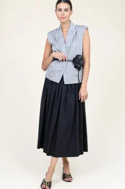 Flash Sale Twinset Poplin Skirt Marta | Black... | | Little Soho