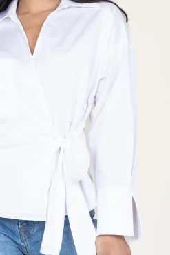 Cheap Devotion Poplin Wrap Top Ramona | White... | | Little Soho