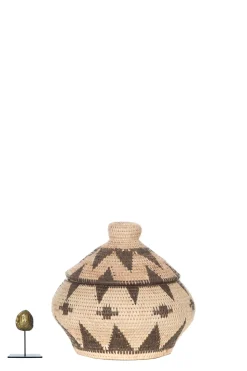 Best Little Soho Living Printed Rattan Basket Jill - Small | Natural... | | Little Soho