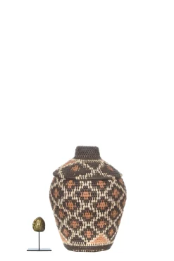 Discount Little Soho Living Printed Rattan Basket Ruby - Small | Multi... | | Little Soho