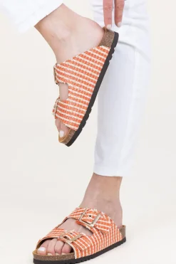 Discount Scholl Raffia Sandals Noelle | Orange... | | Little Soho