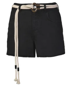 Clearance Liu Jo Raw-Edge Short With Belt Crocevie | Black... | | Little Soho