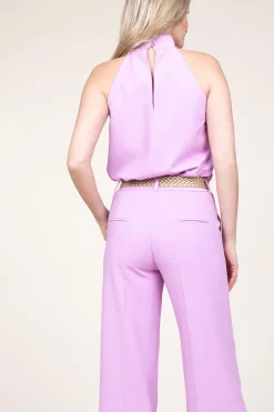 Best Sale 45374 Rayon Halter Top Safi | Pink... | March23 | Little Soho